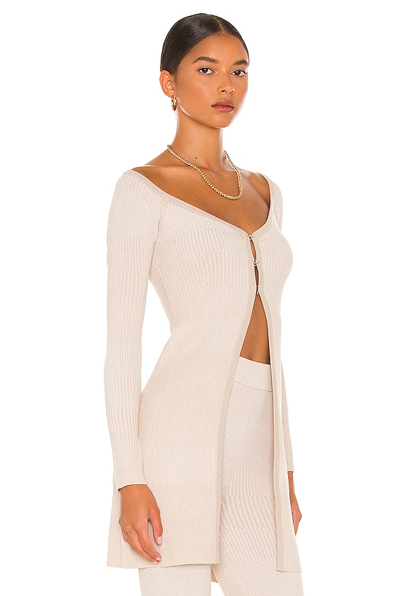 view 2 of 4 GILET ELYSE in Tonal Mixed Rib