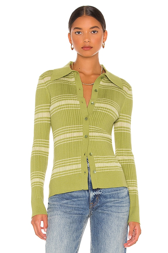 view 2 of 5 КАРДИГАН SUTTON in Matcha Green