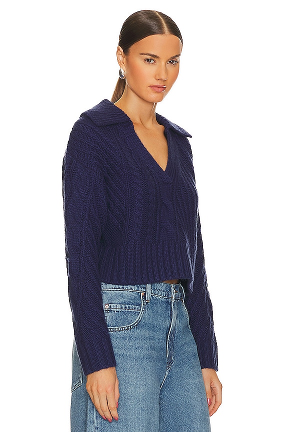 view 2 of 4 Galiena Cable Sweater in Dark Navy