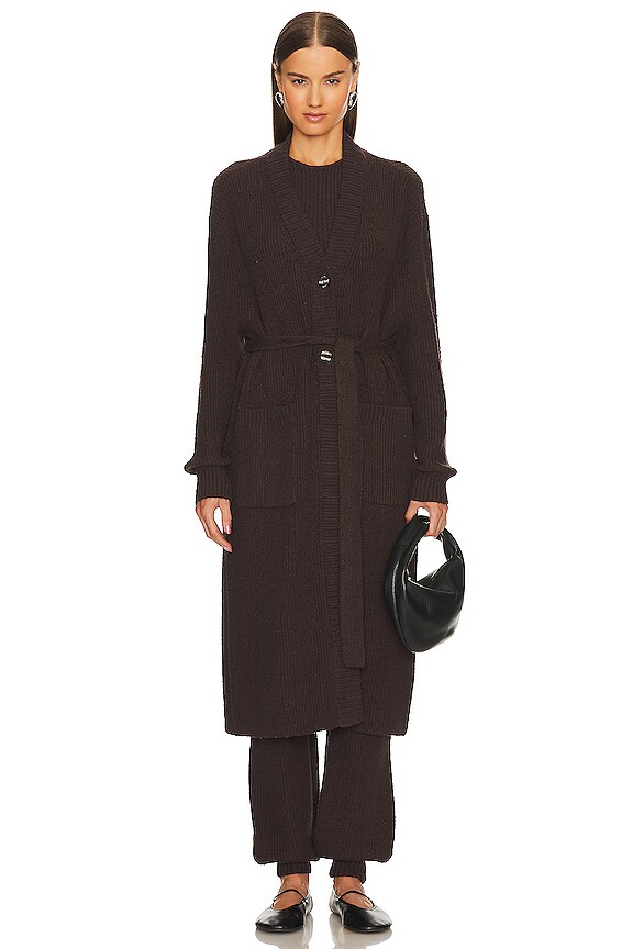 view 2 of 4 SANIYA 가디건 in Dark Chocolate