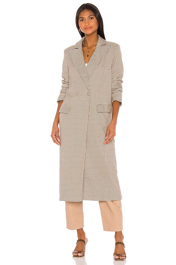 view 2 of 4 Buffy Coat in Plaid Multi