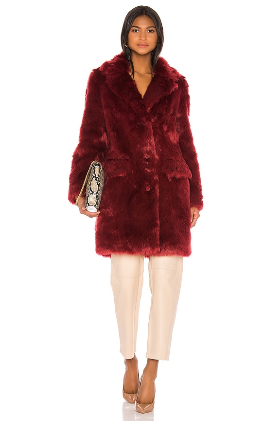 view 2 of 4 Maverick Coat in Cranberry Red