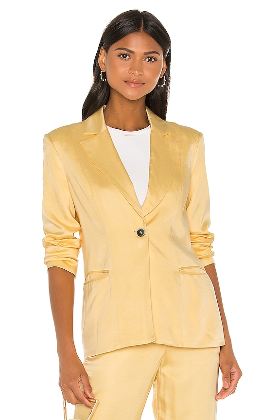 view 2 of 5 Zoe Blazer in Buttercream Yellow