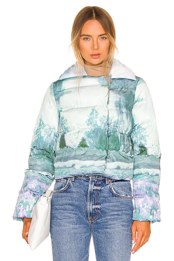 view 2 of 5 Ezi Puffer Jacket in Blue Landscape