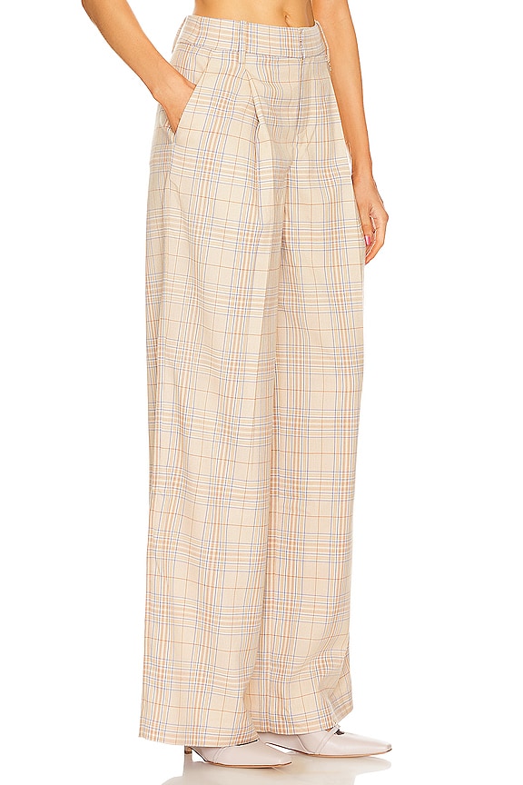 view 2 of 4 Harris Trouser in Camel Multi Check