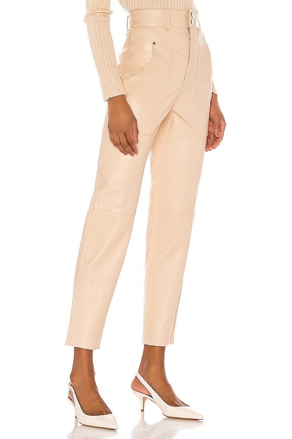 view 2 of 4 Seana Leather Pant in Khaki