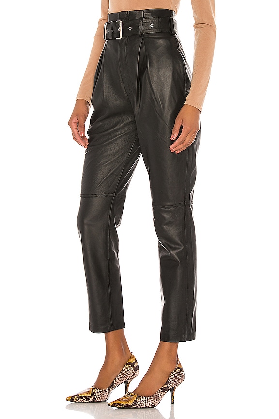 view 2 of 4 SUZIE 가죽 팬츠 in Black