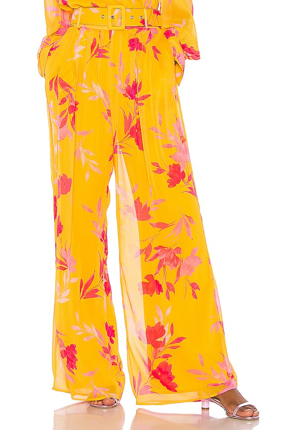 view 2 of 4 PANTALÓN KARINA in Yellow Floral