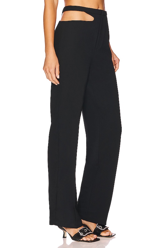 view 2 of 4 PANTALÓN CON TRABILLAS FRANCA  in Black