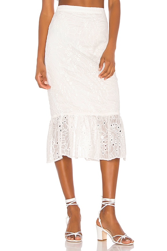 view 1 of 4 Tala Midi Skirt in White