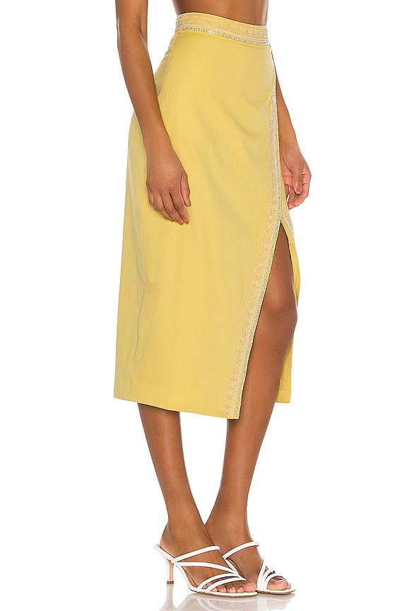 view 2 of 5 FALDA MIDI BERTHA in Lemon Yellow