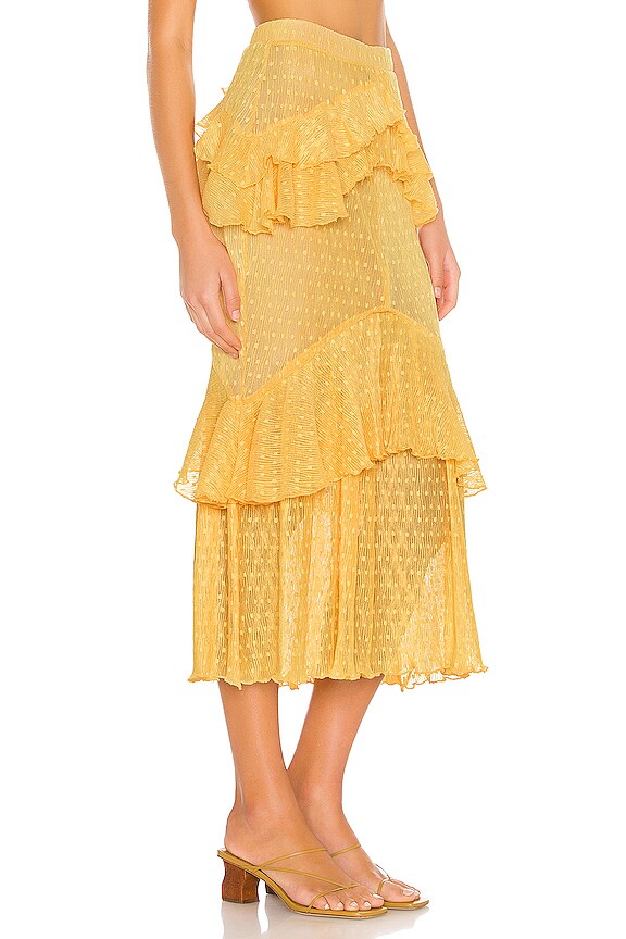view 2 of 5 Ada Midi Skirt in Baby Yellow