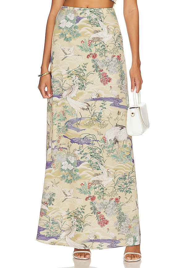 view 1 of 4 Tuva Skirt in Egret Abstract