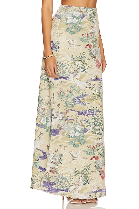 view 2 of 4 Tuva Skirt in Egret Abstract