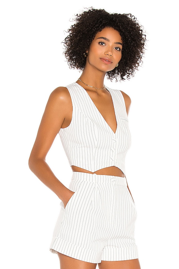 view 2 of 4 Isaac Top in White & Black