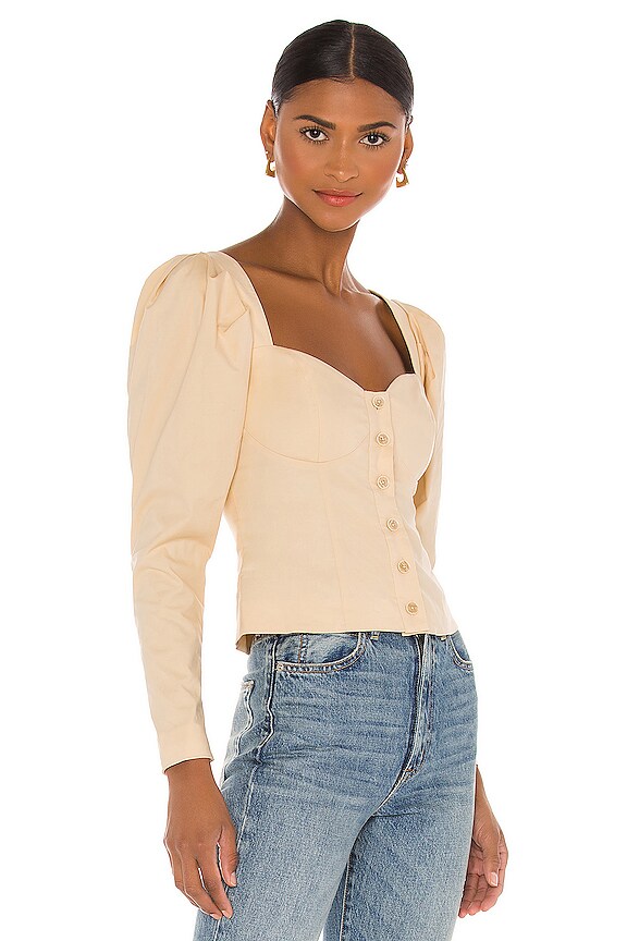 view 2 of 4 Angelo Top in Biscotti Beige