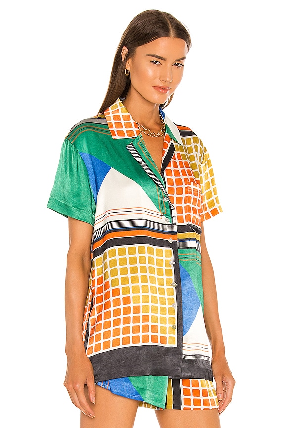 view 2 of 4 Elsie Top in Multi Geo Scarf