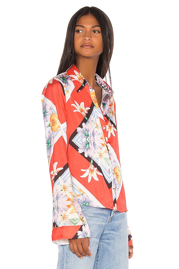 view 2 of 4 Greer Top in Red Scarf