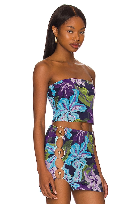 view 2 of 4 Remmy Tube Top in Kanha Floral Multi