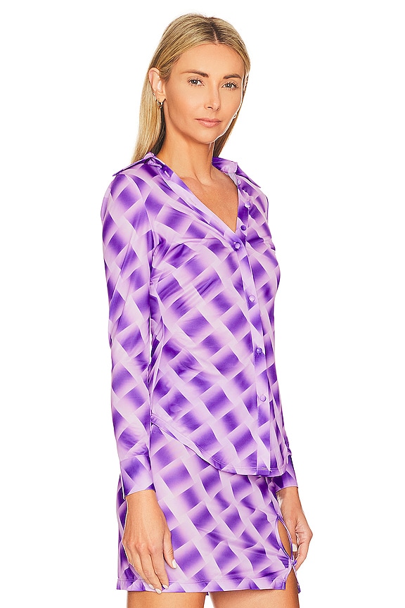 view 2 of 4 Earnest Top in Gianni Check Purple