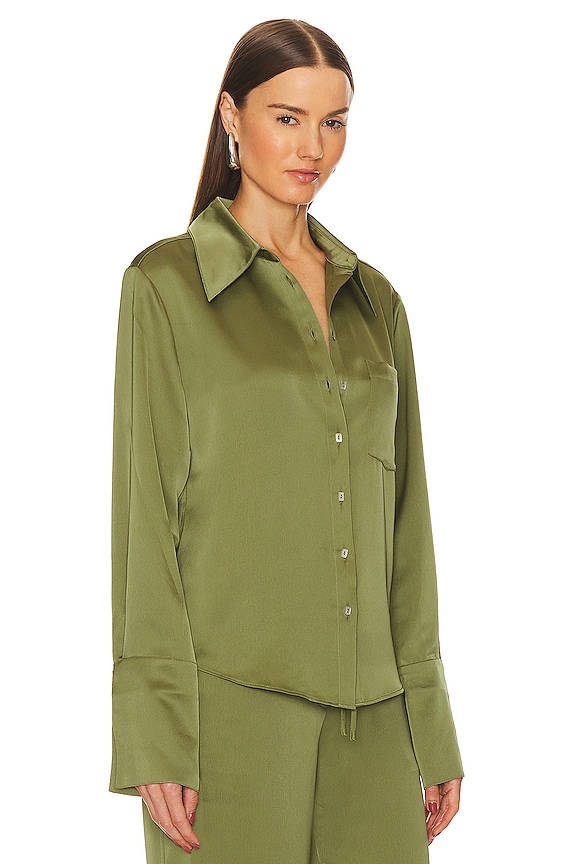 view 2 of 4 Tito Button Down Shirt in Matcha Green