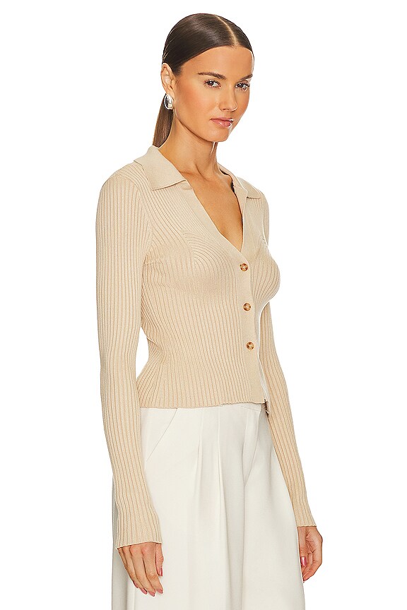 view 2 of 4 Ivali Rib Top in Beige