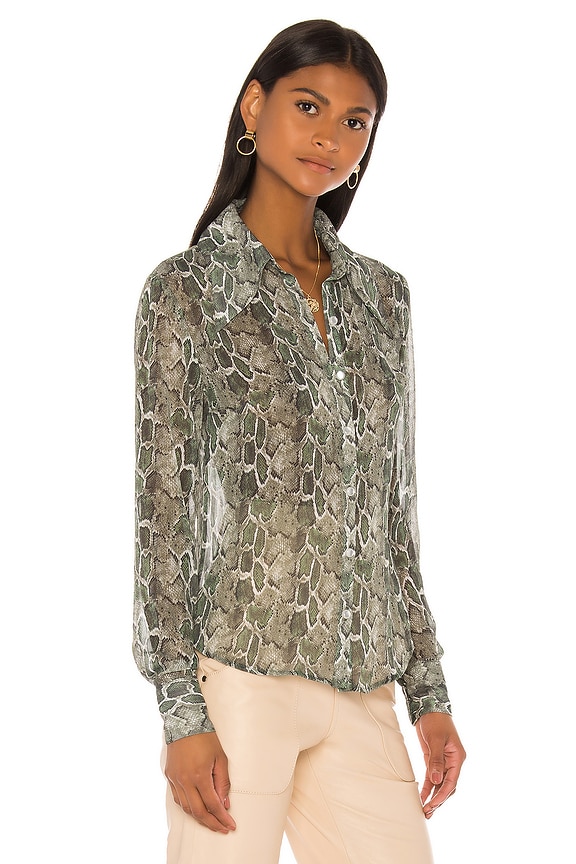 view 2 of 4 Otto Top in Green Snake