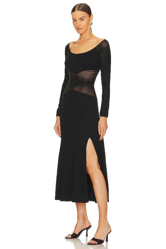 view 2 of 3 Tilt Knit Dress in Black