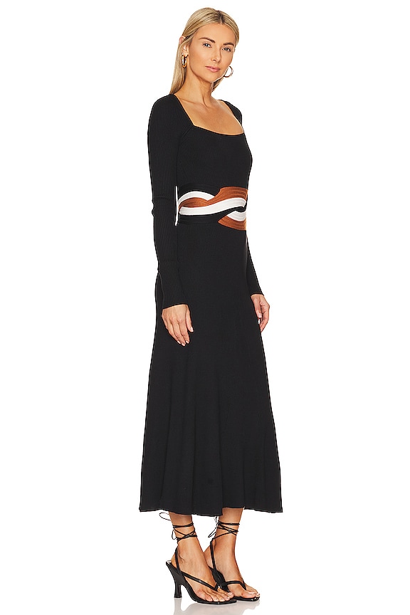 view 2 of 3 Inertia Midi Dres in Black