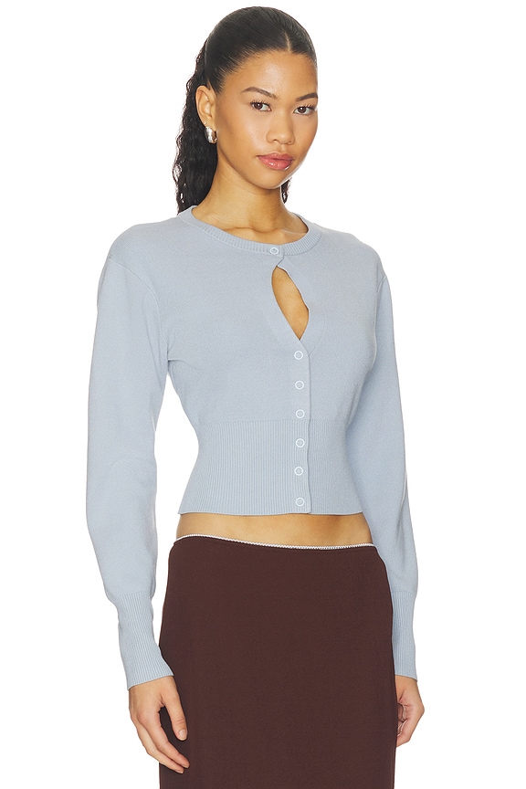 view 2 of 4 Alani Cardigan in Whisper Blue