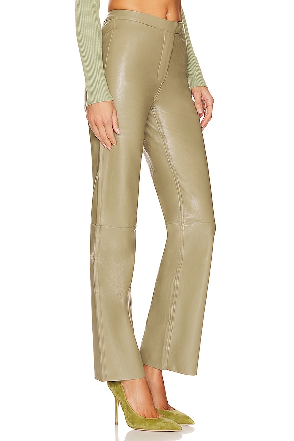 view 2 of 4 БРЮКИ INFLUENCE LEATHERETTE in Green Tea