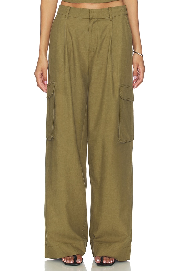view 1 of 6 PANTALON CARGO SABINE in Khaki