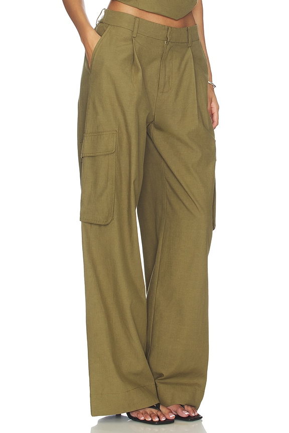 view 2 of 6 PANTALON CARGO SABINE in Khaki