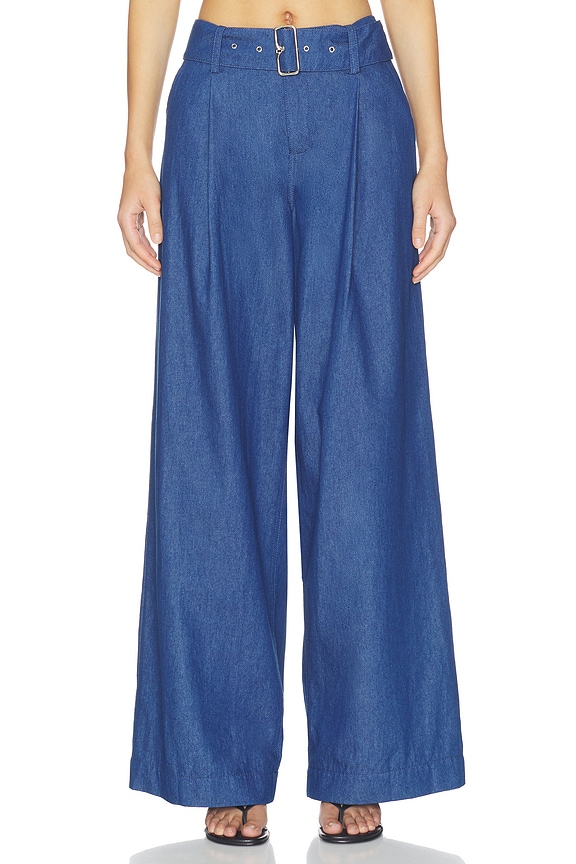 view 2 of 6 PANTALÓN PIERNA ANCHA QUINN in Mid-wash Blue