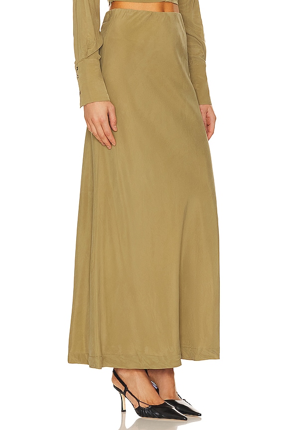 view 2 of 4 Atone Maxi Skirt in Olive