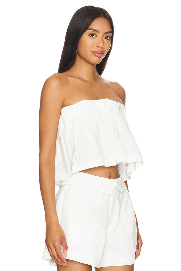 view 2 of 4 Allegra Bodice Top in White