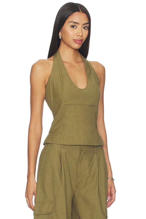 view 2 of 4 Sabine Top in Khaki
