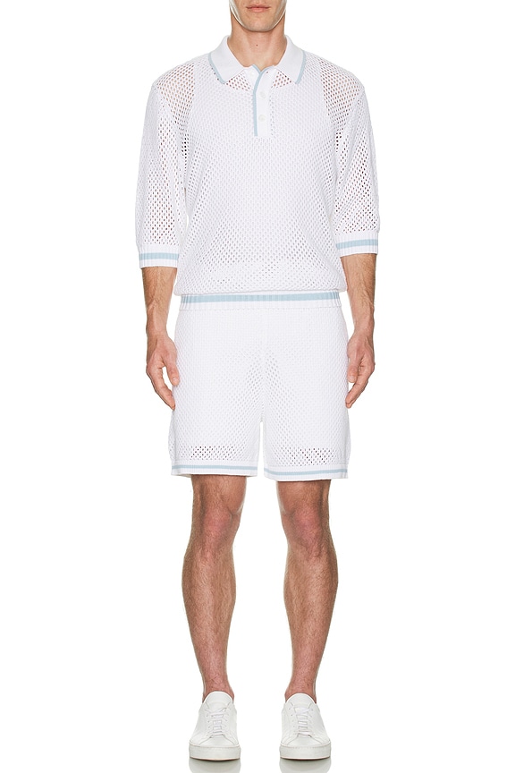 view 4 of 4 ШОРТЫ in White & Blue