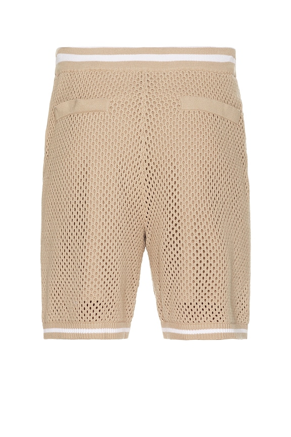 view 2 of 4 Logan Short in Beige & White