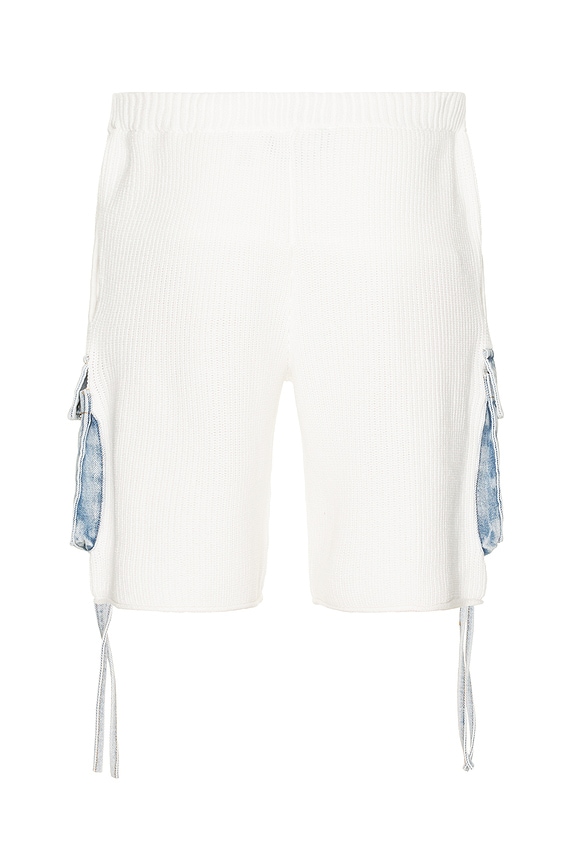 view 2 of 6 SHORT CARGO in White & Denim