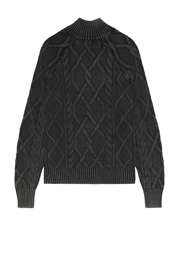 view 2 of 4 Lucas Cable Sweater in Black Washed