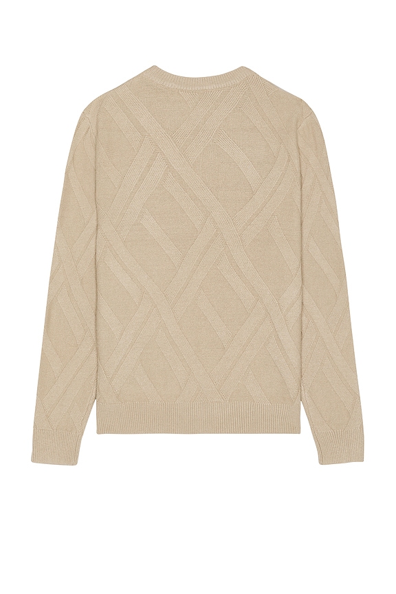 view 2 of 4 Joseph Grid Cable Sweater in Tan