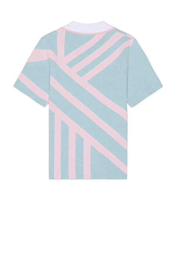 view 2 of 4 Lei Shirt in Jacquard Blue & Pink