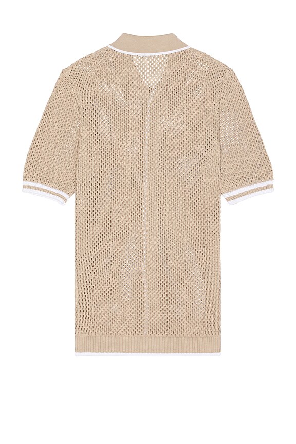 view 2 of 4 CÁRDIGAN in Beige & White