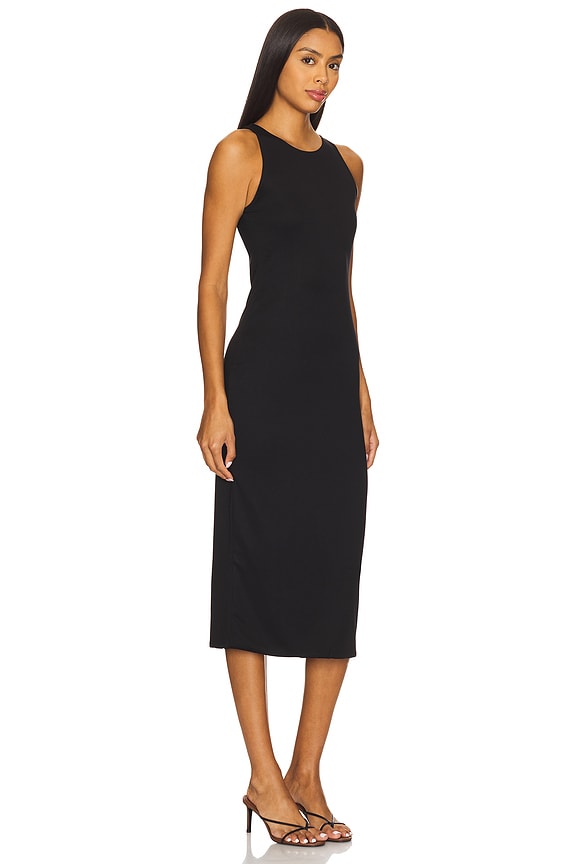 view 2 of 3 Midi Racer Back Dress in Classic Black