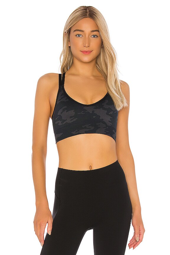 view 1 of 4 Look at Me Now Low impact Sports Bra in Black Camo