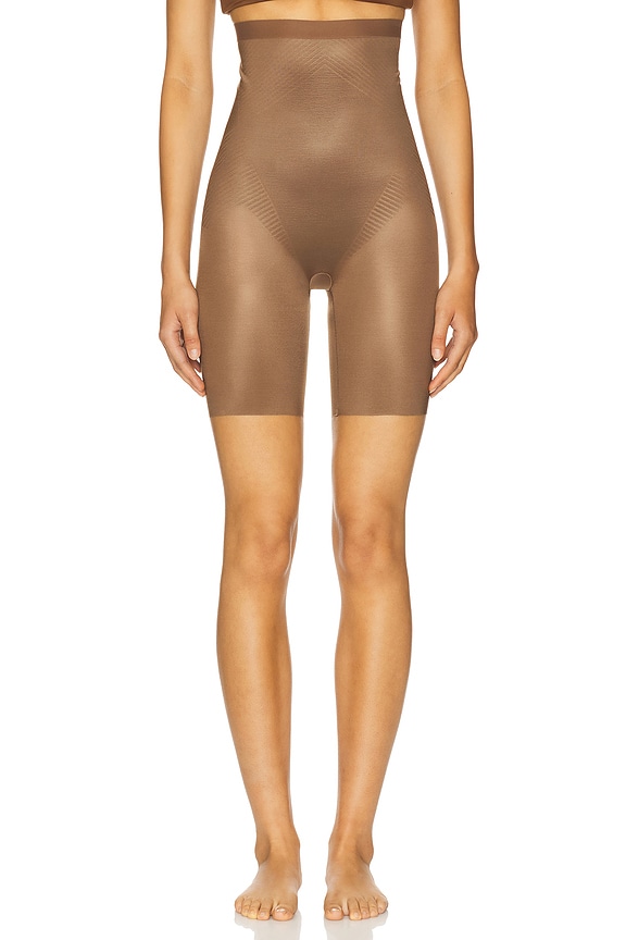 view 1 of 4 Spanxshape Invisible High Waisted Short in Chestnut Brown