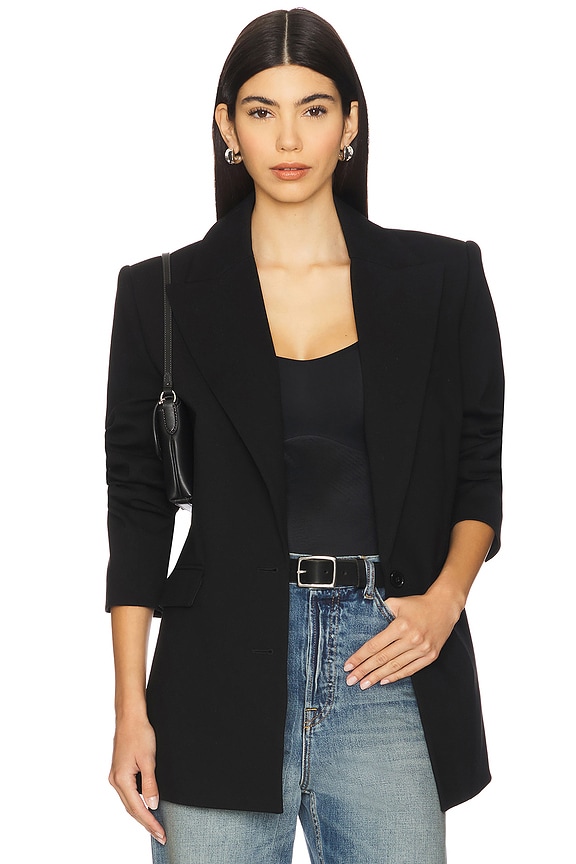 view 2 of 5 Spanxshape Invisible Cami Thong Bodysuit in Very Black