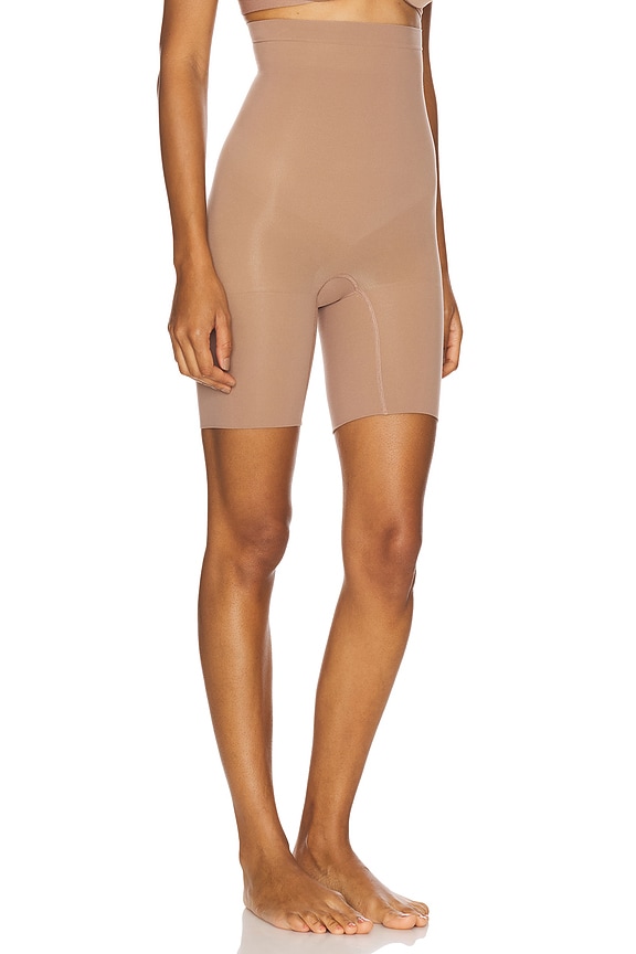 view 2 of 4 Spanxsculpt Seamless Power High Waisted Short in Cafe Au Lait
