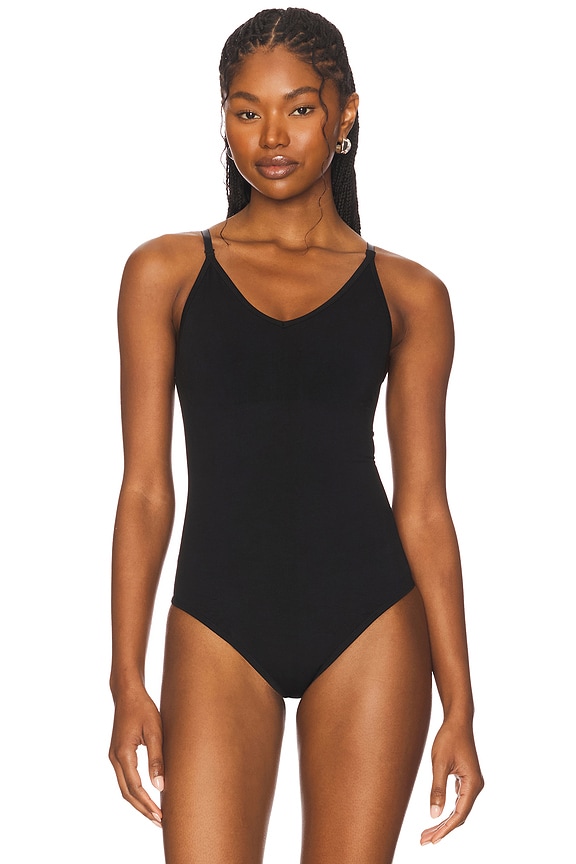 view 2 of 5 Sculpt Thong Bodysuit in Very Black